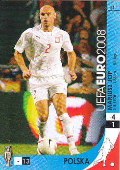 Mariusz Jop Poland Panini Euro 2008 Card Game #51